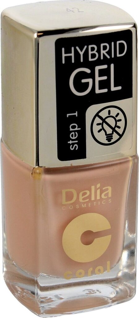 Küünelakk Delia Cosmetics Coral Hybrid Gel nr 42, 11ml цена и информация | Küünelakid, küünetugevdajad | kaup24.ee