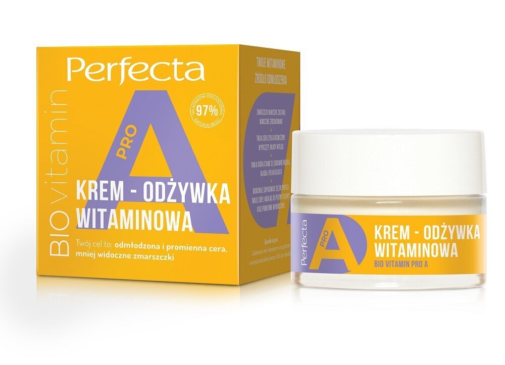 Niisutav päeva- ja öökreem Perfect Bio Vitamin A-vitamiiniga, 50ml цена и информация | Näokreemid | kaup24.ee