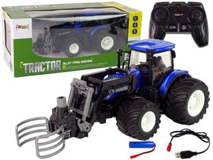 Трактор с дистанционным управлением Lean Toys, синий цена и информация | Игрушки для мальчиков | kaup24.ee