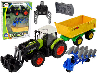 Haagisega traktor Lean Toys hind ja info | Poiste mänguasjad | kaup24.ee