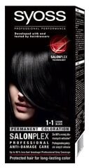 Syossi värvimis juuksekreem nr 1-1 must, 3 pakendikomplekti hind ja info | Juuksevärvid | kaup24.ee