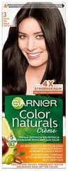 Garnier Color Naturals juuksevärv 3 tumepruun, 3 pakendikomplekt hind ja info | Juuksevärvid | kaup24.ee