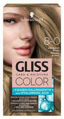 Gliss Color 8-0 juuksevärvi looduslikult kerge, 3 pakendikomplekti hind ja info | Juuksevärvid | kaup24.ee