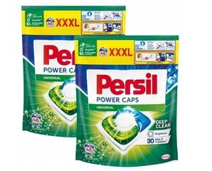 Pesukapslid Persil Power Caps XL 92 tk, valgetele riietele hind ja info | Pesuvahendid | kaup24.ee
