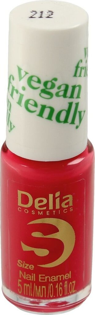 Küünelakk Delia Cosmetics Vegan Friendly S nr 212 Coraline, 5ml hind ja info | Küünelakid, küünetugevdajad | kaup24.ee