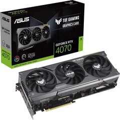 Asus TUF Gaming GeForce RTX 4070 12GB GDDR6X (90YV0IZ1-M0NA00) hind ja info | Videokaardid (GPU) | kaup24.ee