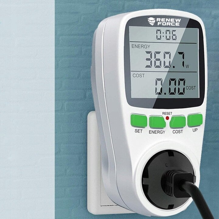 Energiatarbimise mõõtur Wattmeter hind ja info | Lülitid ja pistikupesad | kaup24.ee