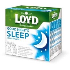 Taimne tee Loyd Good Night Sleep, 20 x 2g x 5 pakki hind ja info | Tee | kaup24.ee