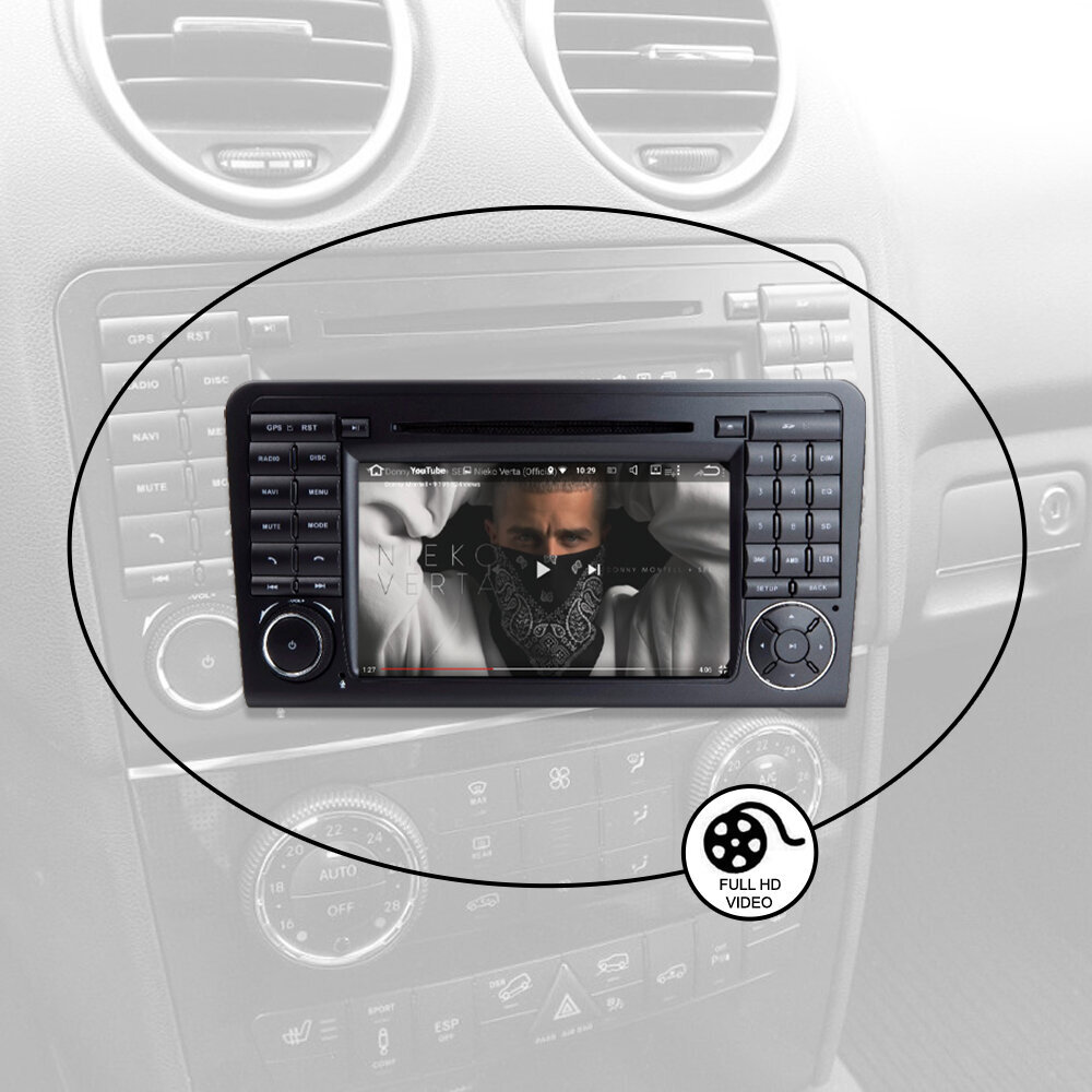 Android Multimedia Mercedes Benz 2007-12 ML (W164) GL (X164) цена и информация | Autoraadiod, multimeedia | kaup24.ee
