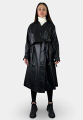 Тренч пальто для женщин 01443-1 Чёрный цена и информация | Женские пальто | kaup24.ee