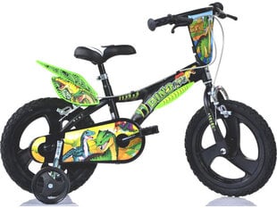 Jalgratas Dino T Rex 16'', roheline цена и информация | Велосипеды | kaup24.ee