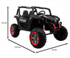 Elektriauto Buggy Super Star 4 x 4, must hind ja info | Laste elektriautod | kaup24.ee