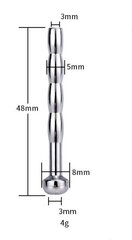 Уретральный расширитель из нержавеющей стали 5 мм цена и информация | БДСМ и фетиш | kaup24.ee