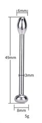 Уретральный мастурбатор из нержавеющей стали 6 mm цена и информация | БДСМ и фетиш | kaup24.ee