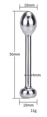 Roostevabast terasest ureetra masturbaator 10 mm цена и информация | БДСМ и фетиш | kaup24.ee