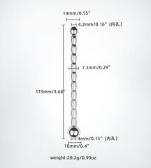 Двусторонний расширитель полового члена Double Plug цена и информация | БДСМ и фетиш | kaup24.ee