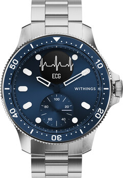 Withings Scanwatch Horizon 43mm Silver/Blue hind ja info | Nutikellad (smartwatch) | kaup24.ee