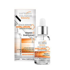 Kirgastav näoseerum C-vitamiini ja tigude sekretsiooniga Victoria Beauty, 20ml цена и информация | Сыворотки для лица, масла | kaup24.ee