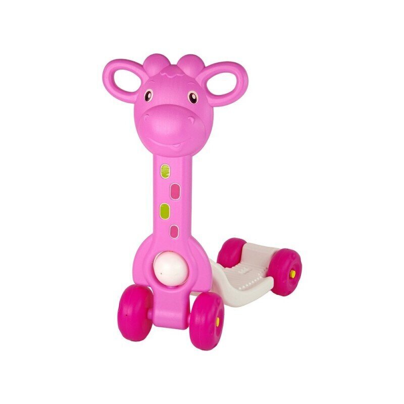Neljarattaline tõukeratas Lean Toys, roosa hind ja info | Tõukerattad | kaup24.ee