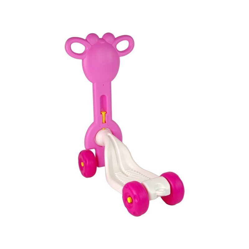 Neljarattaline tõukeratas Lean Toys, roosa hind ja info | Tõukerattad | kaup24.ee