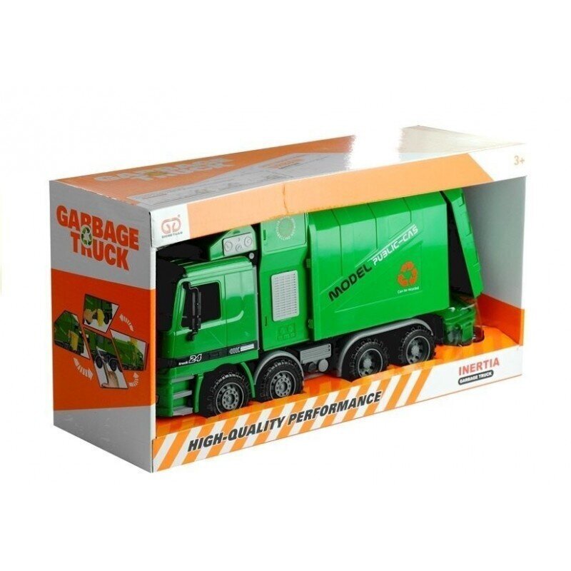 Prügiauto Lean Toys, roheline цена и информация | Poiste mänguasjad | kaup24.ee