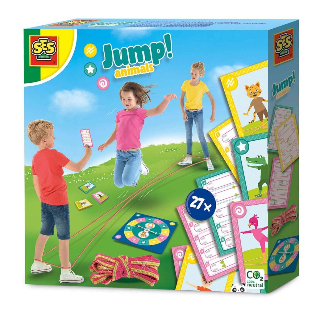 Loomakaartidega hüppenöör Ses Jump hind ja info | Arendavad mänguasjad | kaup24.ee