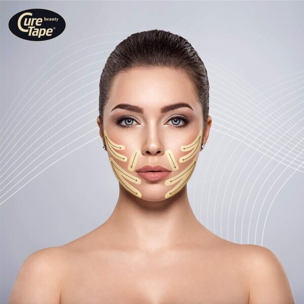 Kinesioloogiline teip näole ja tundlikele piirkondadele CureTape® Beauty, kehavärvi hind ja info | Liigesetoed ja -kaitsmed | kaup24.ee