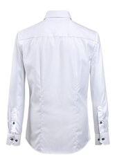 Meeste särk valge kontrastiga (Slim) Standard 23001S1 цена и информация | Мужские рубашки | kaup24.ee