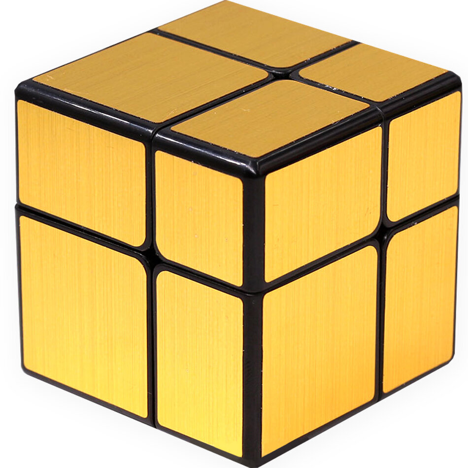 Mõistatus Rubiku kuubik 2x2, peegelpilt, kuldne цена и информация | Lauamängud ja mõistatused | kaup24.ee