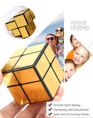 Головоломка кубик Рубика 2х2, зеркальный, золотого цвета цена и информация | Настольные игры | kaup24.ee