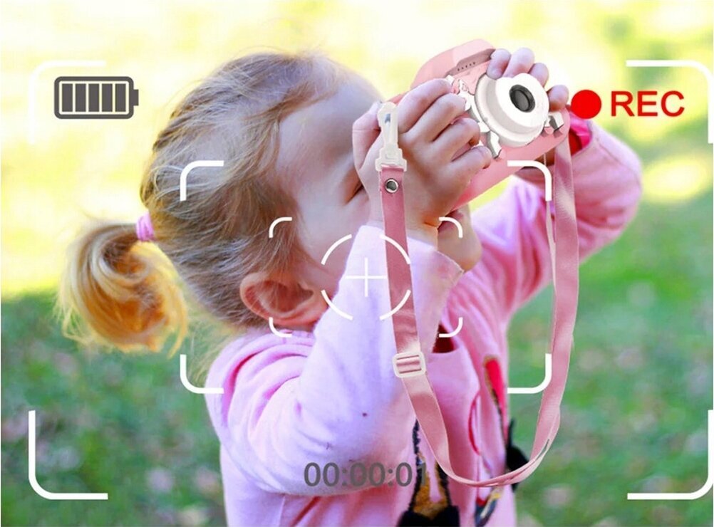Laste fotokaamera kummist korpusega hind ja info | Tüdrukute mänguasjad | kaup24.ee