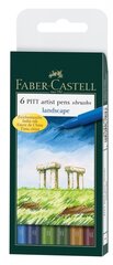 Sulepeade komplekt Faber Castell Pitt Landscape FC, 6 tk. hind ja info | Kirjatarbed | kaup24.ee