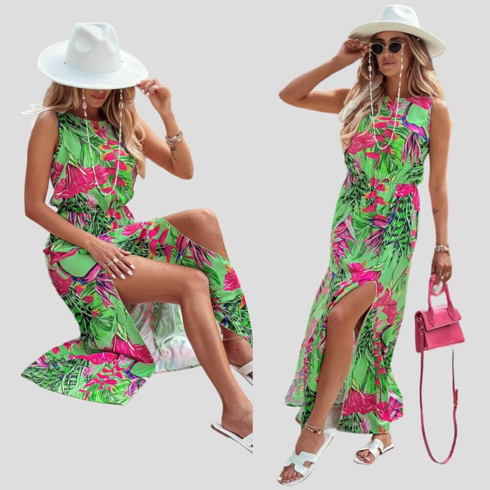 Naiste kleit Amanda, roheline hind ja info | Kleidid | kaup24.ee