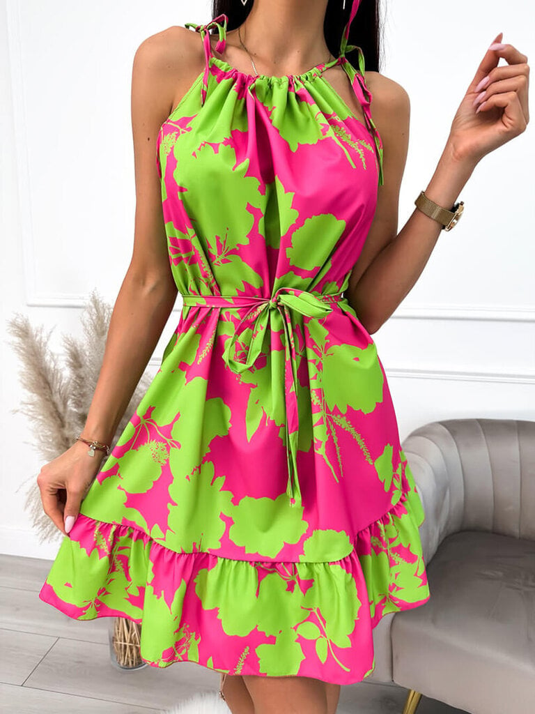 Naiste kleit Almerija, roheline hind ja info | Kleidid | kaup24.ee