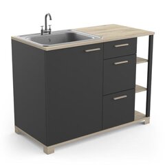 Кухонный шкаф Atelier, темно-серый/коричневый цвет цена и информация | Кухонные шкафчики | kaup24.ee