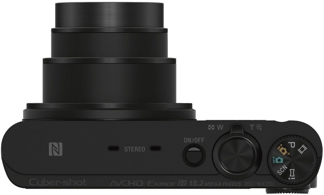 Kompaktkaamera Sony DSC-WX350, must hind ja info | Fotoaparaadid | kaup24.ee