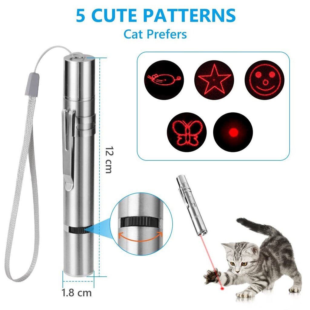 LED laseriga kassi ja koera mänguasi цена и информация | Mänguasjad kassidele | kaup24.ee