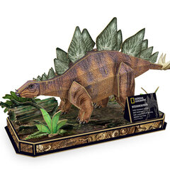 3D pusle Cubic Fun National Geographic Stegosaurus, 62 osa. hind ja info | Klotsid ja konstruktorid | kaup24.ee