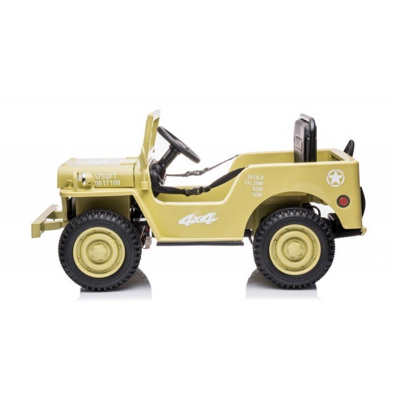 Lean Toys JH-103 ühekohaline laste elektriauto, kollane hind ja info | Laste elektriautod | kaup24.ee