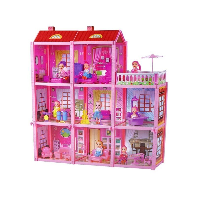 Nukumaja Lean Toys, roosa цена и информация | Tüdrukute mänguasjad | kaup24.ee