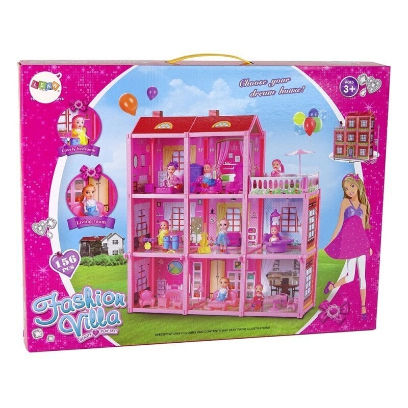 Nukumaja Lean Toys, roosa hind ja info | Tüdrukute mänguasjad | kaup24.ee