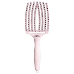 Ristkülikukujuline juuksehari Olivia Garden Fingerbrush Combo Large Pastel Pink цена и информация | Расчески, щетки для волос, ножницы | kaup24.ee