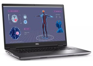 Dell Precision 17 7780, i9-13950HX, 32GB, 1TB SSD, Win11P цена и информация | Записные книжки | kaup24.ee