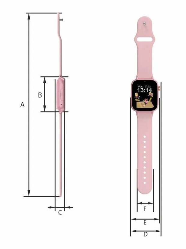 Manta Kevin SWK02PK Pink цена и информация | Nutikellad (smartwatch) | kaup24.ee