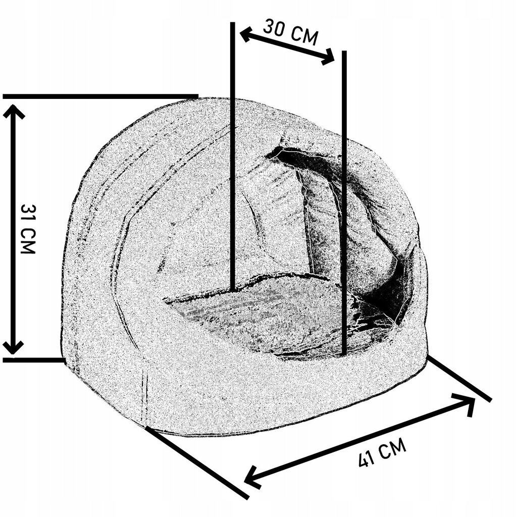 Koera- või kassivoodi SuperKissen24, hall цена и информация | Pesad, kuudid | kaup24.ee