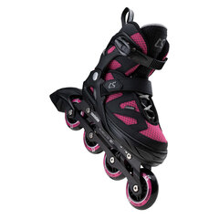 Регулируемые роликовые коньки CoolSlide Jr Shoq, черный/розовый цвет цена и информация | Ролики | kaup24.ee
