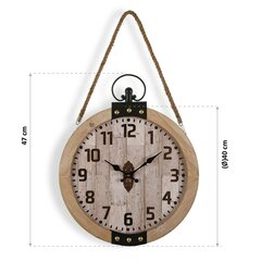Seinakell Versa o Clock (40 x 6,5 x 47 cm) hind ja info | Kellad | kaup24.ee