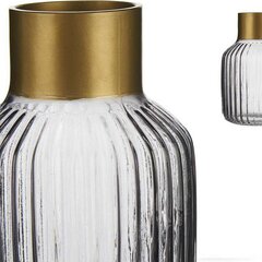 Кувшин «Лучи», серый, позолоченное стекло (12 x 18 x 12 cм) цена и информация | Вазы | kaup24.ee