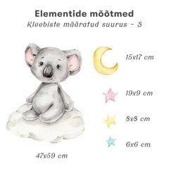 Laste interjööri kleebis Koala on the Cloud hind ja info | Seinakleebised | kaup24.ee