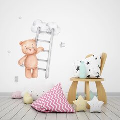 Laste interjööri kleebis Teddy Bear with Ladder hind ja info | Seinakleebised | kaup24.ee